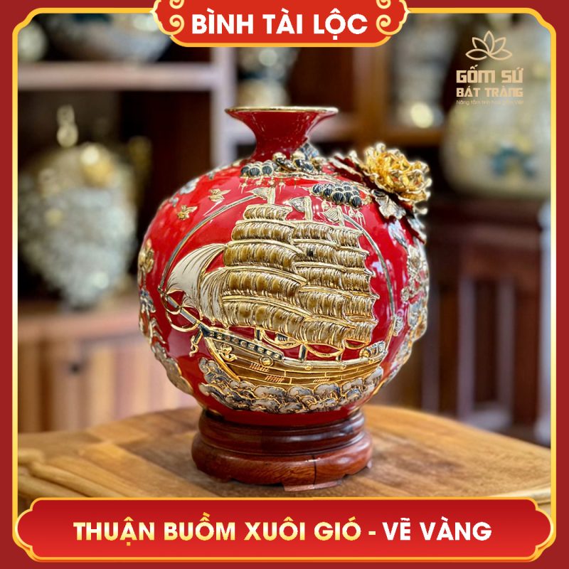 Ý nghĩa của bình hút tài lộc - Vật phẩm khơi nguồn may mắn binh tai loc thuan buom xuoi gio h30 18