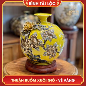Bình tài lộc vẽ vàng Thuận Buồm Xuôi Gió H30 binh tai loc thuan buom xuoi gio h30 53