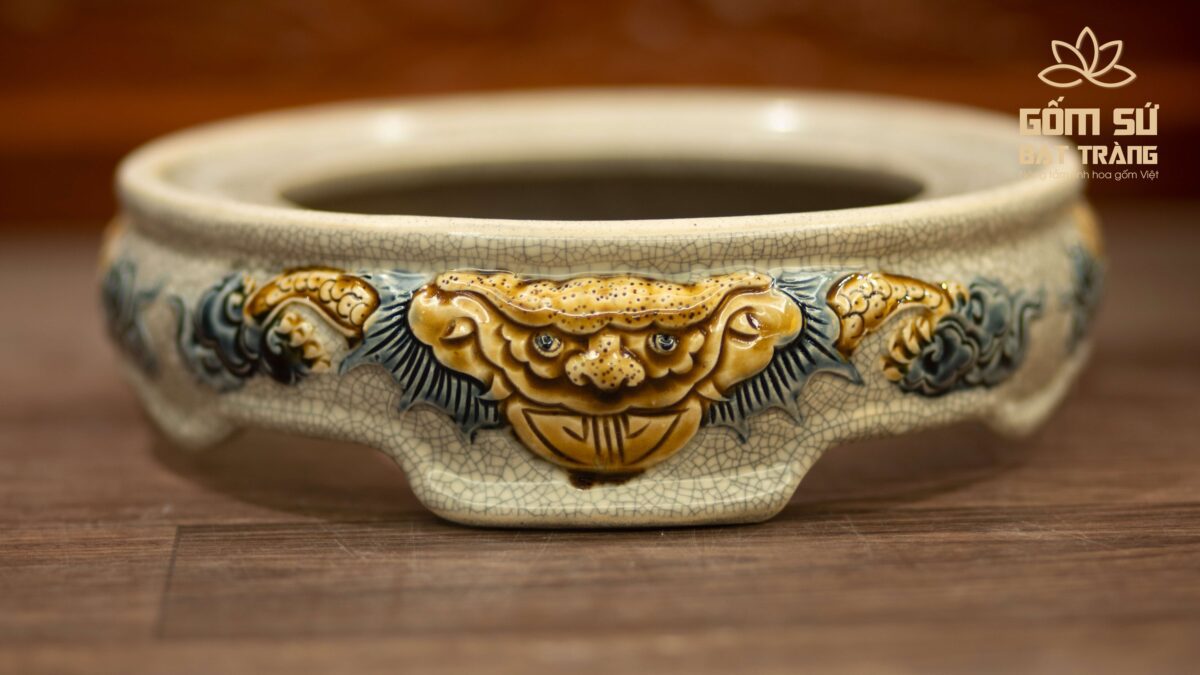 Bộ đồ thờ men rạn Hỷ Sự Nạp Phúc bo do tho men ran hy su nap phuc 55