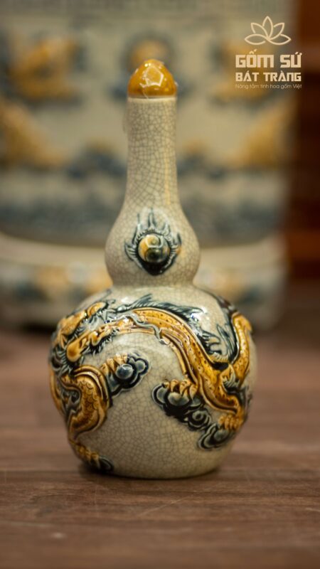 Bộ đồ thờ men rạn Hỷ Sự Nạp Phúc bo do tho men ran hy su nap phuc 57