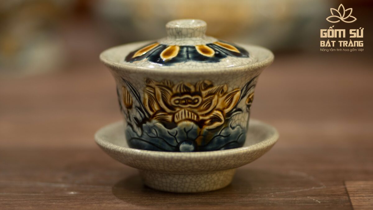 Bộ đồ thờ men rạn Hỷ Sự Nạp Phúc bo do tho men ran hy su nap phuc 62