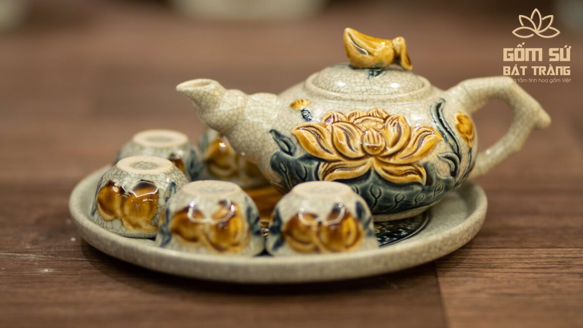 Bộ đồ thờ men rạn Hỷ Sự Nạp Phúc bo do tho men ran hy su nap phuc 64