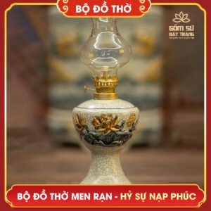 Bộ đồ thờ men rạn Hỷ Sự Nạp Phúc bo do tho men ran hy su nap phuc 9