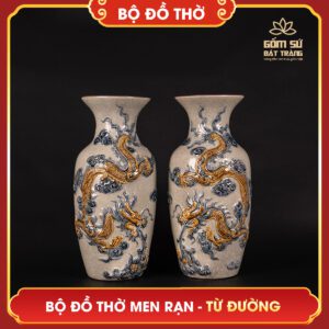 Bộ đồ thờ men rạn Từ Đường bo do tho men ran tu duong 17