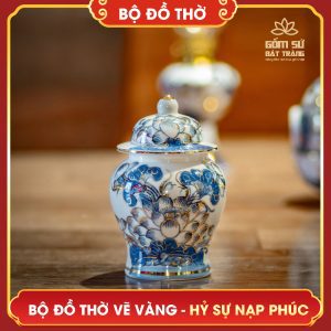 Bộ đồ thờ vẽ vàng Hỷ Sự Nạp Phúc bo do tho ve vang hy su nap phuc 7