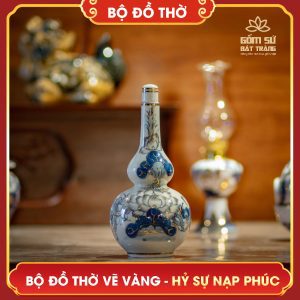 Bộ đồ thờ vẽ vàng Hỷ Sự Nạp Phúc bo do tho ve vang hy su nap phuc 9