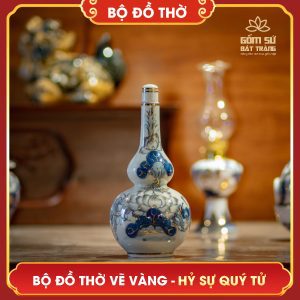Bộ đồ thờ vẽ vàng Hỷ Sự Quý Tử bo do tho ve vang hy su quy tu 10