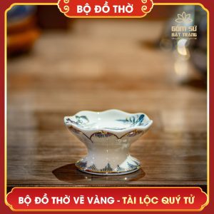 Bộ đồ thờ vẽ vàng Tài Lộc Quý Tử bo do tho ve vang tai loc quy tu 13