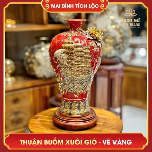 Mai bình tích lộc vẽ vàng Thuận Buồm Xuôi Gió H48 mai binh tich loc thuan buom xuoi gio h48 10
