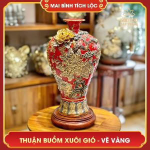 Mai bình tích lộc vẽ vàng Thuận Buồm Xuôi Gió H48 mai binh tich loc thuan buom xuoi gio h48 11