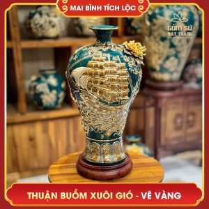 Mai bình tích lộc vẽ vàng Thuận Buồm Xuôi Gió H48 mai binh tich loc thuan buom xuoi gio h48 8