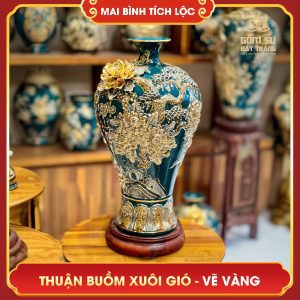 Mai bình tích lộc vẽ vàng Thuận Buồm Xuôi Gió H48 mai binh tich loc thuan buom xuoi gio h48 9