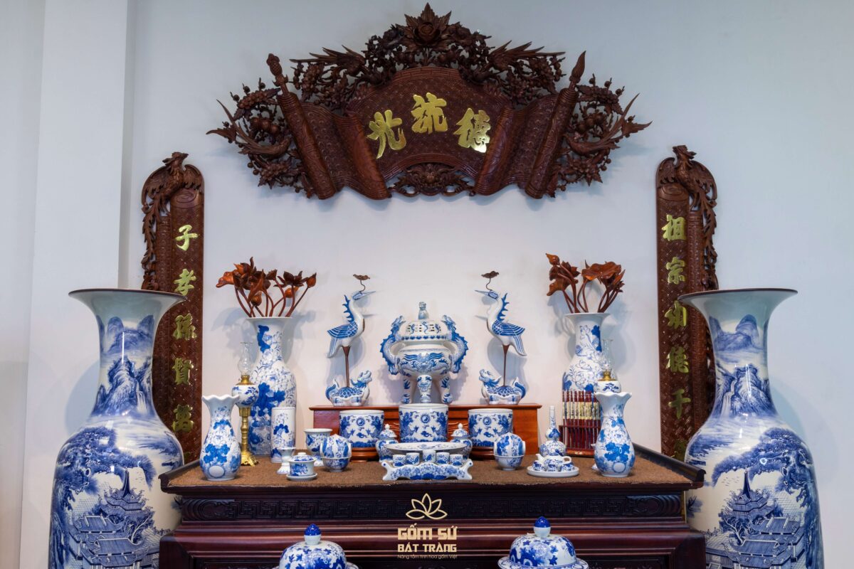 Bát cúng Hoa Sen men lam bat cung hoa sen men lam 6