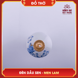 Đèn dầu Hoa Sen men lam den dau hoa sen men lam 7