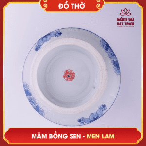 Mâm bồng Hoa Sen men lam mam bong hoa sen men lam 3