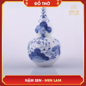 Nậm rượu Hoa Sen men lam nam ruou hoa sen men lam 7