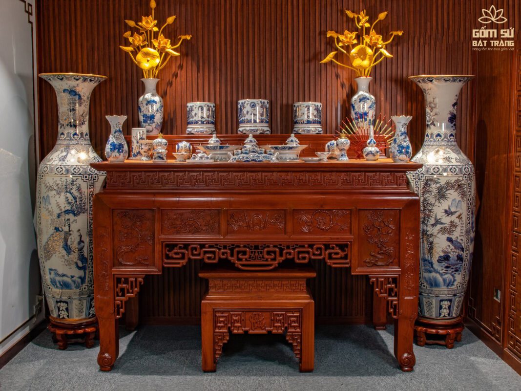 Bát cúng Hoa Sen vẽ vàng bat cung hoa sen ve vang 7