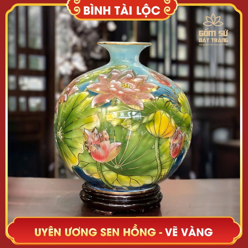 binh tai loc ve vang uyen uong sen hong h32 5