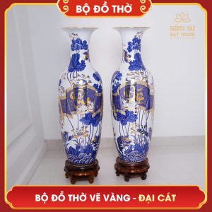 Bộ đồ thờ vẽ vàng Đại Cát bo do tho ve vang dai cat 27