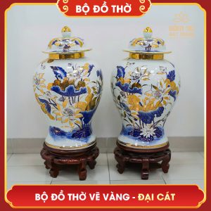 Bộ đồ thờ vẽ vàng Đại Cát bo do tho ve vang dai cat 29