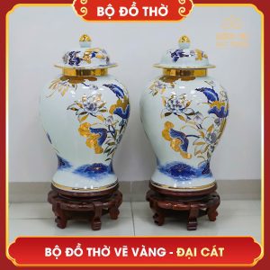 Bộ đồ thờ vẽ vàng Đại Cát bo do tho ve vang dai cat 30