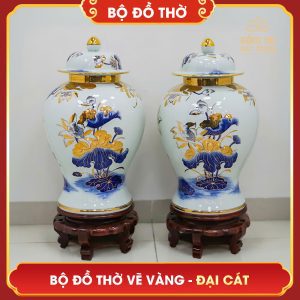 Bộ đồ thờ vẽ vàng Đại Cát bo do tho ve vang dai cat 31