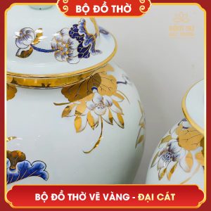 Bộ đồ thờ vẽ vàng Đại Cát bo do tho ve vang dai cat 32