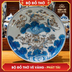 Bộ đồ thờ vẽ vàng Phát Tài bo do tho ve vang phat tai 13