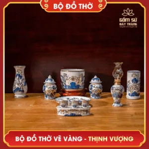 Bộ đồ thờ vẽ vàng Thịnh Vượng