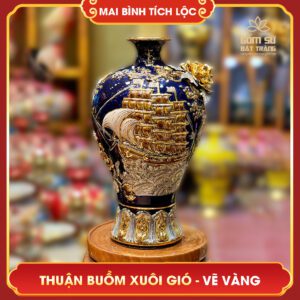 Mai bình tích lộc vẽ vàng Thuận Buồm Xuôi Gió H38 mai binh tich loc ve vang thuan buom xuoi gio h38 3