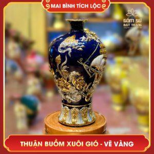Mai bình tích lộc vẽ vàng Thuận Buồm Xuôi Gió H38 mai binh tich loc ve vang thuan buom xuoi gio h38 4