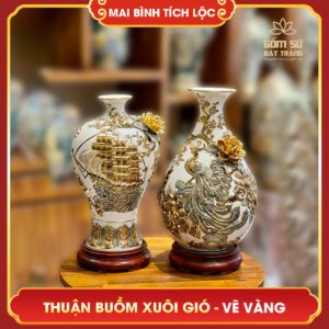 Mai bình tích lộc vẽ vàng Thuận Buồm Xuôi Gió H38 mai binh tich loc ve vang thuan buom xuoi gio h38 7