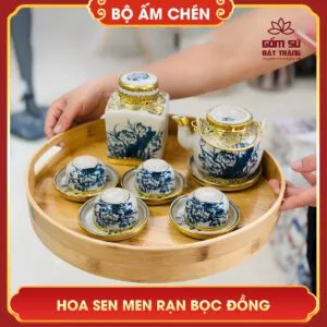 bo am chen bat trang hoa sen men ran boc dong 1