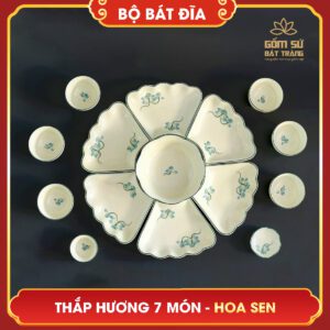Bộ bát đĩa thắp hương 7 món bo bat dia thap huong 7 mon 4