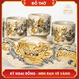 Kỷ ngai Rồng men rạn vẽ vàng ky ngai rong men ran ve vang 4