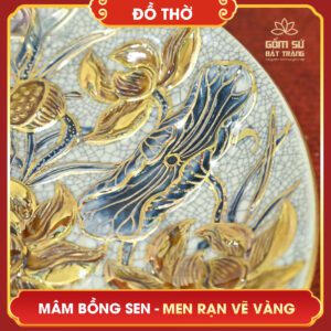 mam bong hoa sen men ran ve vang 3