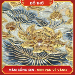 mam bong hoa sen men ran ve vang 4