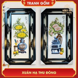 tranh gom bat trang xuan ha thu dong 3