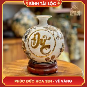 binh tai loc phuc duc hoa sen ve vang 22