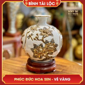 binh tai loc phuc duc hoa sen ve vang 24