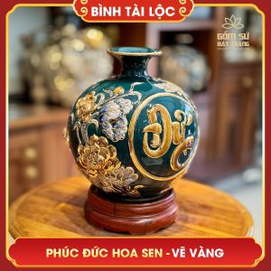 binh tai loc phuc duc hoa sen ve vang 30