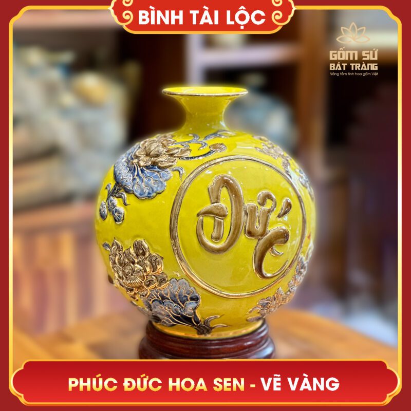 binh tai loc phuc duc hoa sen ve vang 5