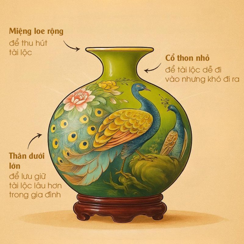 Bình tài lộc vẽ vàng Phú Quý Mãn Đường H26 binh tai loc ve vang phu quy man duong h26 23