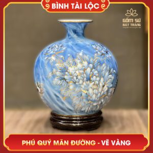 Bình tài lộc vẽ vàng Phú Quý Mãn Đường H26 binh tai loc ve vang phu quy man duong h26 6