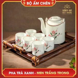 bo am chen pha tra xanh men trang trong 1