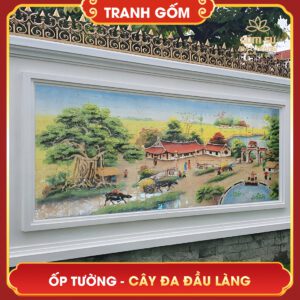 Tranh gốm bát tràng ốp tường tranh gom op tuong 3