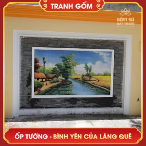 Tranh gốm bát tràng ốp tường tranh gom op tuong 4