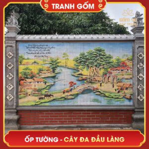 Tranh gốm bát tràng ốp tường tranh gom op tuong 5