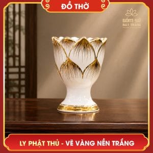 ly phat thu hoa sen ve vang nen trang 2