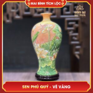 Mai bình tích lộc vẽ vàng Sen Phú Quý H50 mai binh tich loc ve vang sen phu quy h50 3